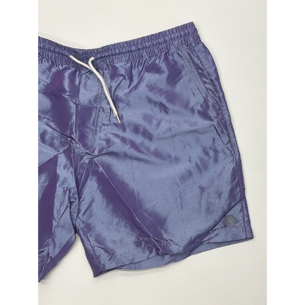 Empyre Mens Iridescent Purple Blue Swim Trunks Shorts Size M - Picture 2 of 10